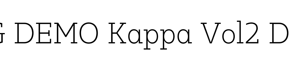  DEMO Kappa Vol2 D Light Regular