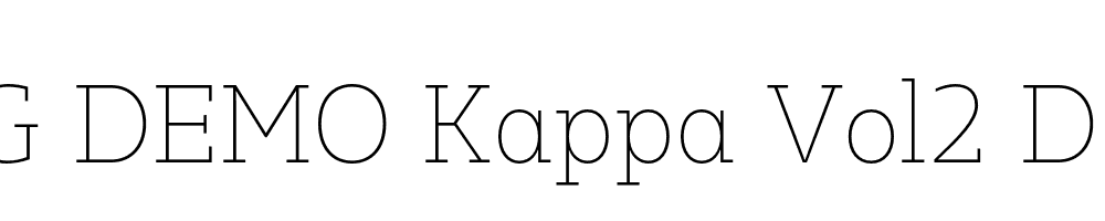  DEMO Kappa Vol2 D Thin Regular