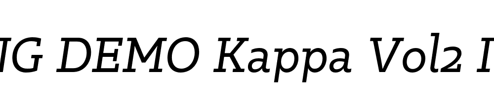  DEMO Kappa Vol2 Italic Regular