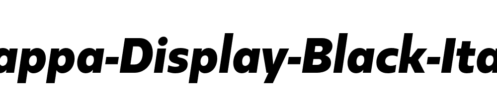 Kappa-Display-Black-Italic