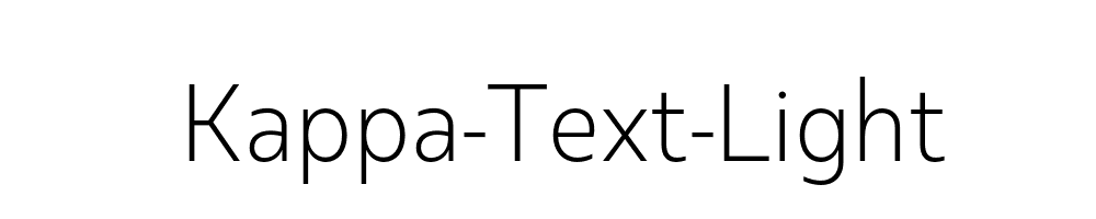 Kappa-Text-Light