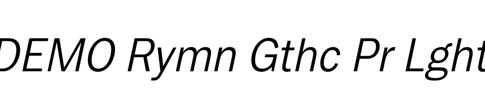 FSP DEMO Rymn Gthc Pr Lght Italic