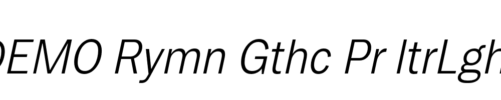 FSP DEMO Rymn Gthc Pr ltrLght Italic