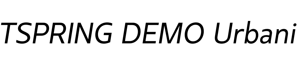  DEMO Urbani Italic