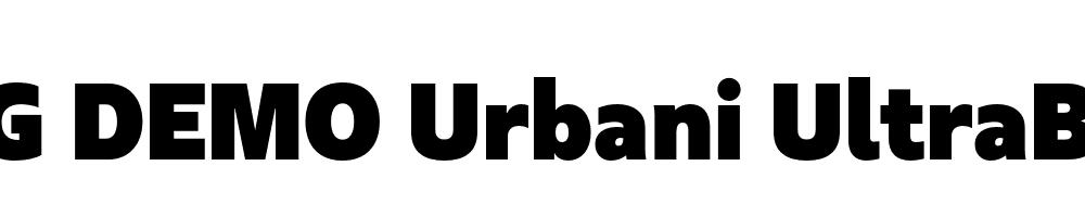  DEMO Urbani UltraBlack Regular