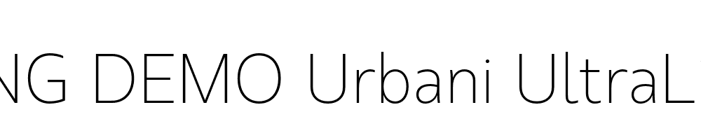  DEMO Urbani UltraLight Regular