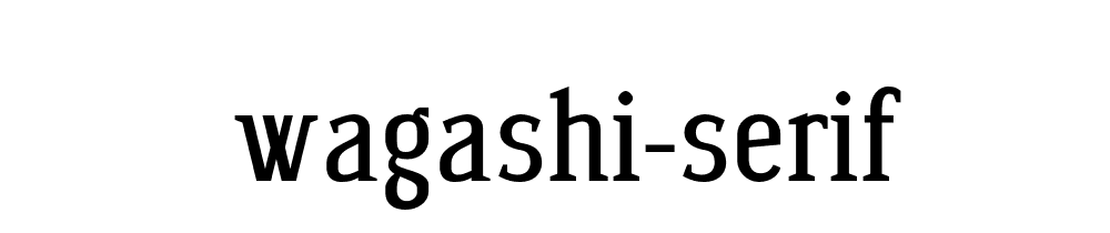 Wagashi Serif