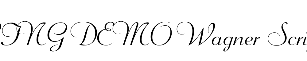  DEMO Wagner Script Pro Regular