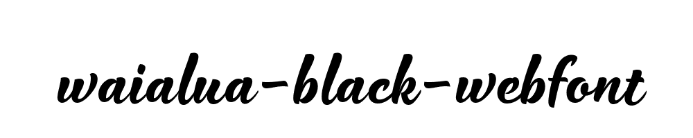 waialua-black-webfont