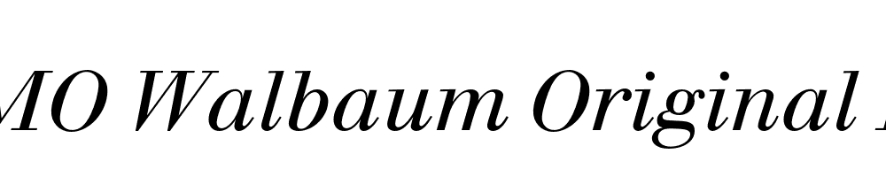 FSP DEMO Walbaum Original Pro Italic