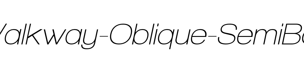 Walkway-Oblique-SemiBold