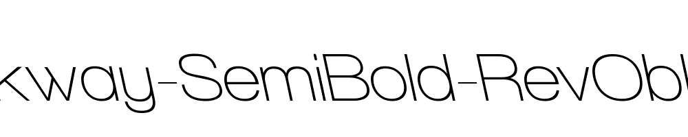 Walkway-SemiBold-RevOblique