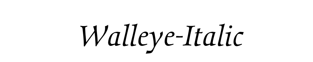 Walleye-Italic