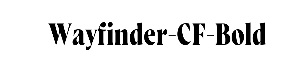 Wayfinder-CF-Bold