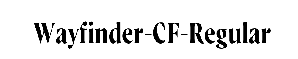 Wayfinder-CF-Regular
