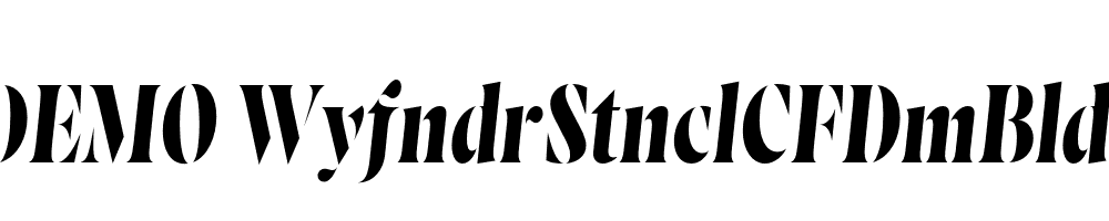 FSP DEMO WyfndrStnclCFDmBld Italic