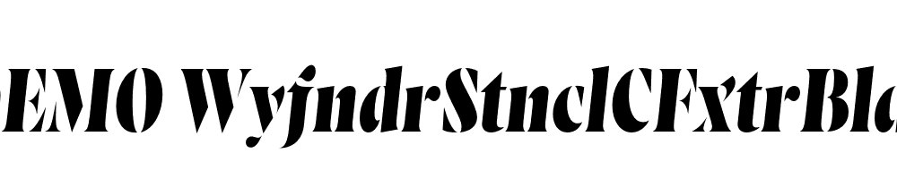 FSP DEMO WyfndrStnclCFxtrBld Italic