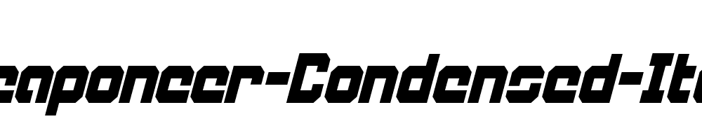 Weaponeer-Condensed-Italic