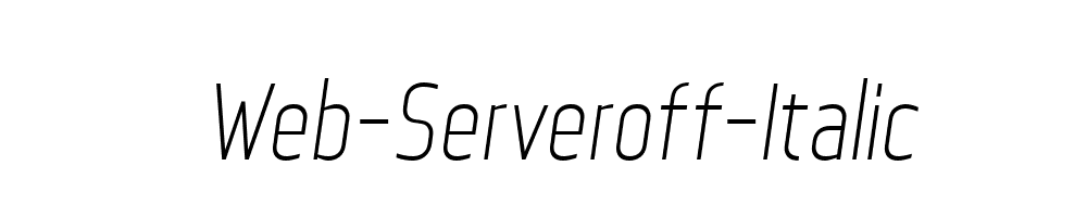 Web-Serveroff-Italic