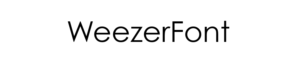 WeezerFont