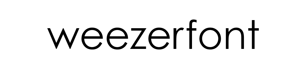 Weezerfont