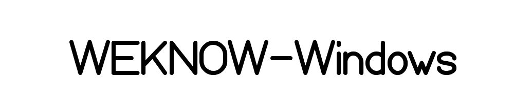 WEKNOW-Windows