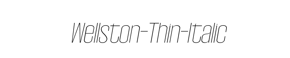 Wellston-Thin-Italic