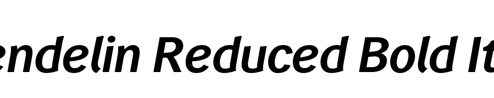 Wendelin-Reduced-Bold-Italic