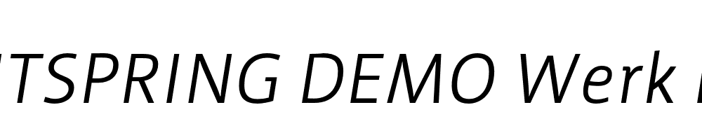  DEMO Werk Italic