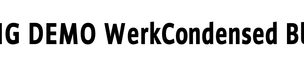  DEMO WerkCondensed Black Regular