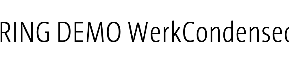  DEMO WerkCondensed Regular