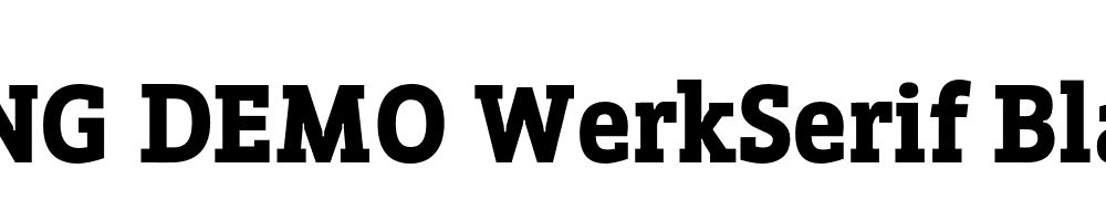  DEMO WerkSerif Black Regular