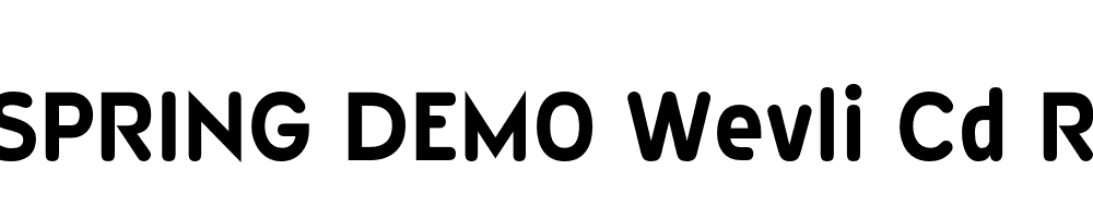  DEMO Wevli Cd Rg Bold