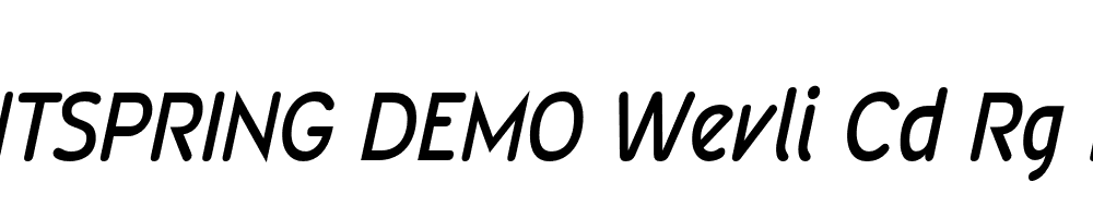  DEMO Wevli Cd Rg Italic