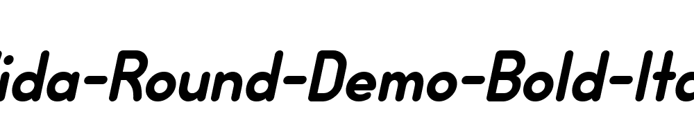 Wida-Round-Demo-Bold-Italic