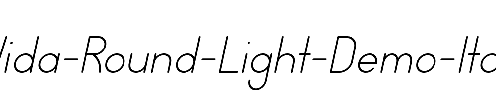 Wida-Round-Light-Demo-Italic