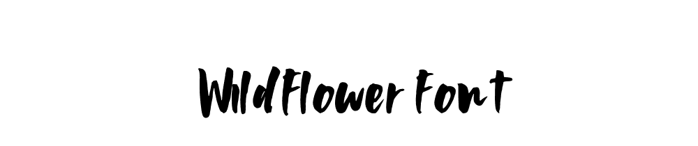 Wildflower Font