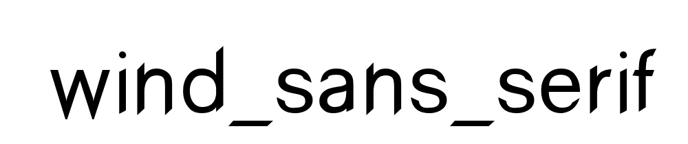 Wind_sans_serif