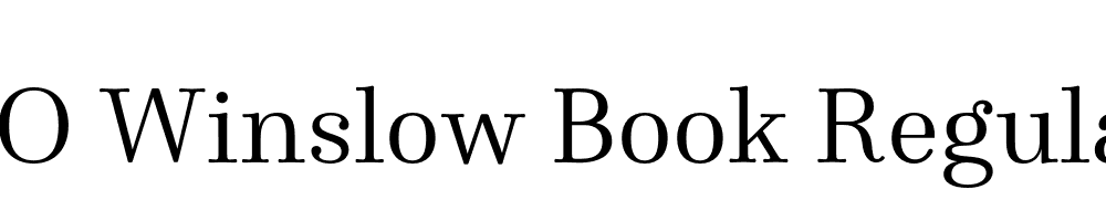 FSP DEMO Winslow Book Regular Regular