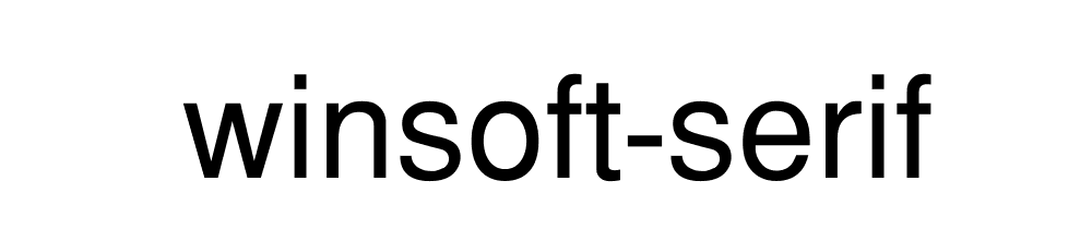 Winsoft Serif