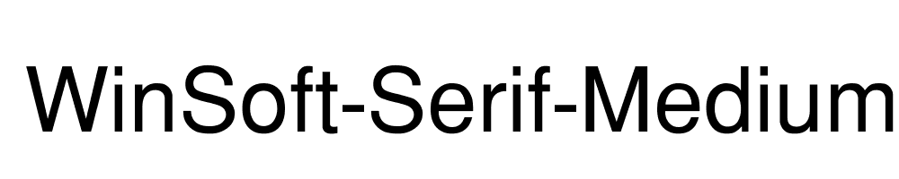 WinSoft-Serif-Medium