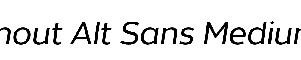  DEMO Without Alt Sans Medium Italic Regular