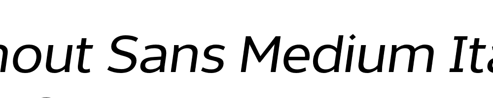  DEMO Without Sans Medium Italic Regular