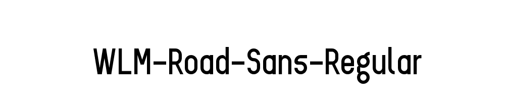 WLM-Road-Sans-Regular