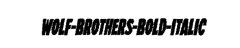 Wolf-Brothers-Bold-Italic