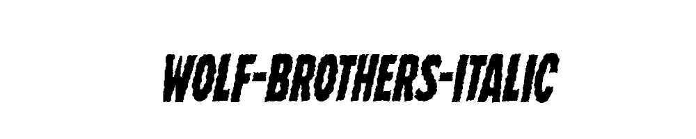 Wolf-Brothers-Italic