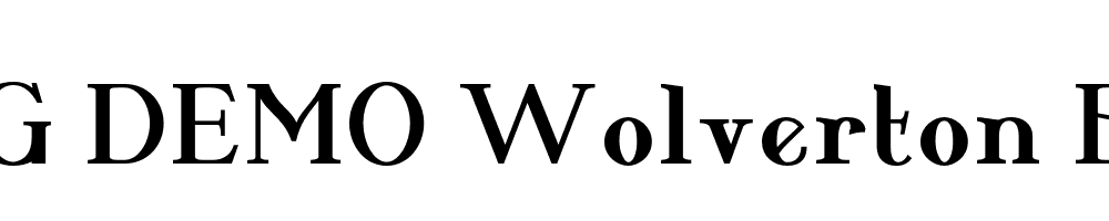  DEMO Wolverton Body Text Bold