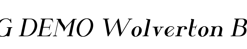  DEMO Wolverton Body Text Italic