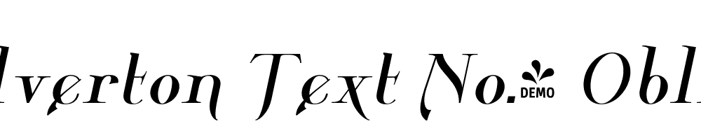  DEMO Wolverton Text No.1 Oblique Regular