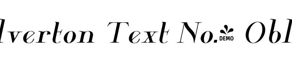  DEMO Wolverton Text No.2 Oblique Regular